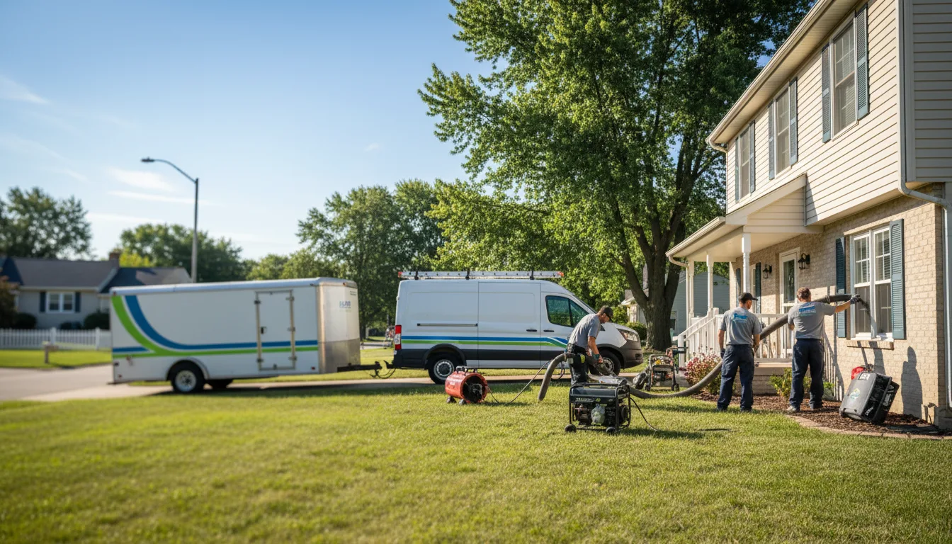 Flooded Basement Restoration And Cleanup With Repair in Mccamey, TX near me